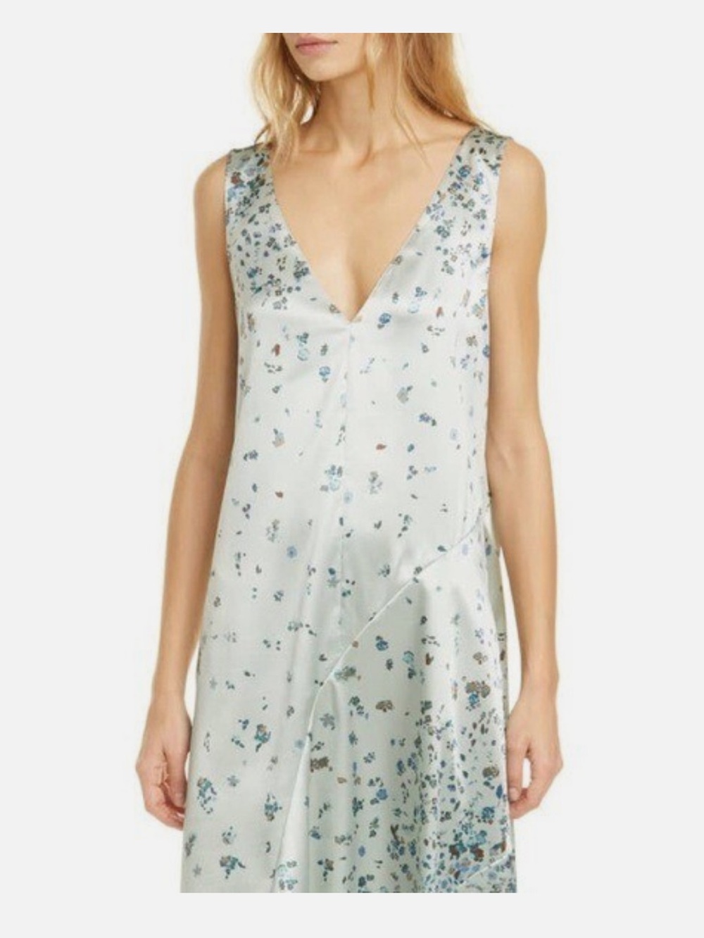 Vince NWT Mint Green Floral Maxi Dress